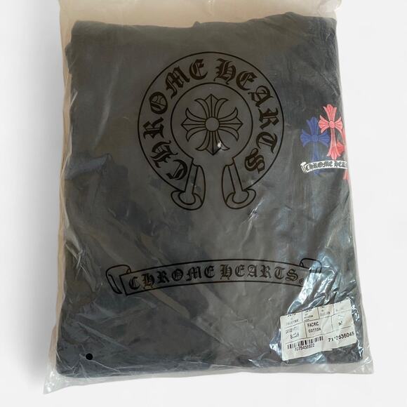 Chrome Hearts Multi Color Cross Cemetery Hoodie Black - size M - Picture 4 of 5